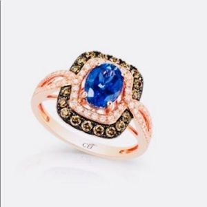 Rose gold tanzanite ring size 7